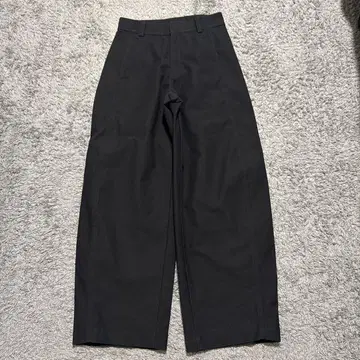 유니클로 저지 배럴 레그 팬츠 블랙 S