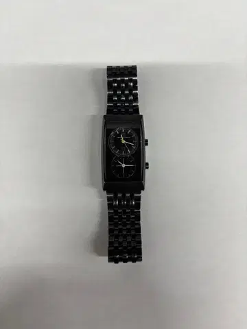 블랙 크로노그래프 시계 현재 작동하지 않음