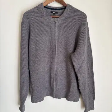유니클로C 크루넥 풀 집업 가디건 L