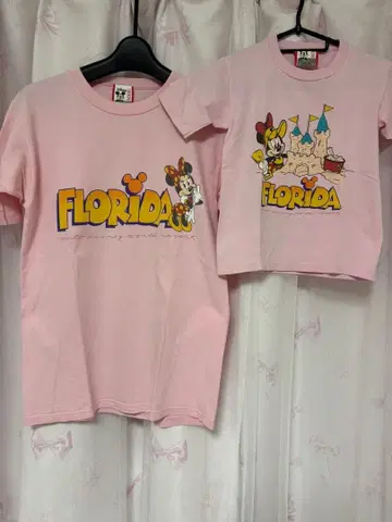 빈티지 미니 마우스 모녀 세트 T셔츠