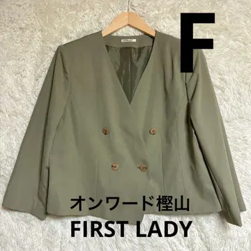 온워드 카시야마 카키 포멀 자켓 [ F ] 롱 레그 효과 미니 기장