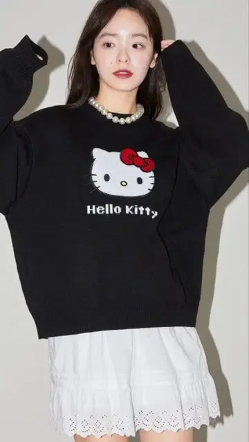 PUBLUX 헬로키티 콜라보 니트 스웨터