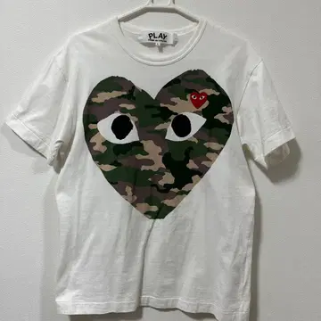 PLAY 카모플라쥬 하트 T셔츠 L