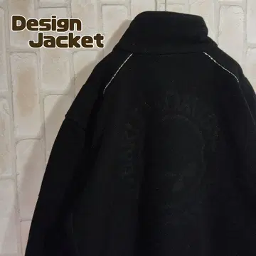 할리데이비슨 플리스 자켓 블랙 해골 와펜