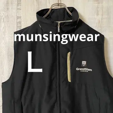 munsingwear 프론트 로고 충전솜 베스트 골프웨어