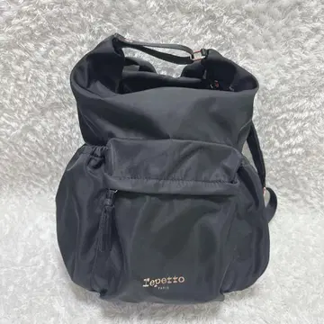 [컨디션 최상] Repetto 블랙 럭색/백팩 블랙