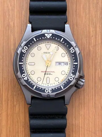 SEIKO 다이버 포화 잠수용 방수 200m 2종 내자 시계
