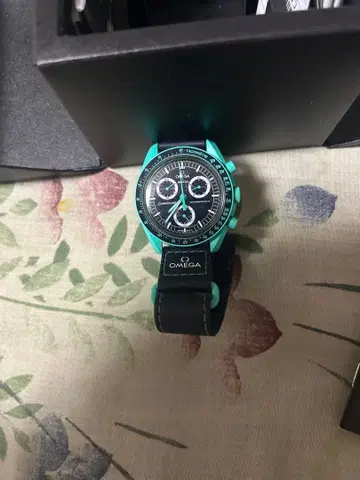 OMEGA SWATCH 터콰이즈 블루