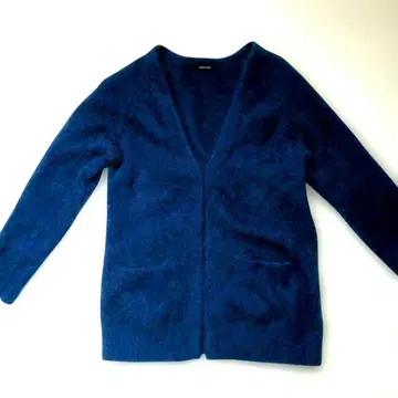 NOMBRE IMPAIR 파랑 가디건 100% 울 긴팔 여성용 M