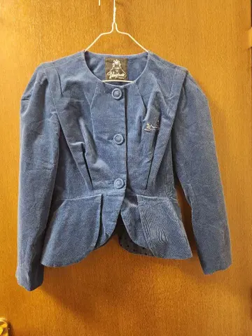 코듀로이 노카라 네이비 자켓