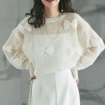 La boutique BonBon / 메니 리본 메쉬 니트