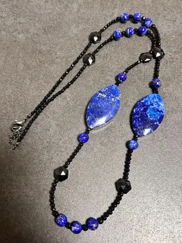 라피스 라줄리 오닉스 목걸이 1216-18