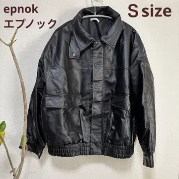 엡녹 epnok 블랙 가죽 자켓