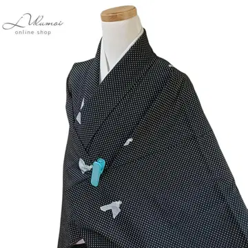 LULU106 기모노 코몬 이중 기모노 기장 152 블랙 마이코상