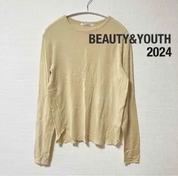 2024 BEAUTY&YOUTH 셀룰로오스 울 블렌드 크루넥 티셔츠