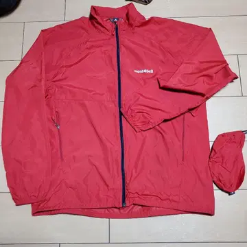 mont-bell 윈드블라스트 자켓 L 레드 몽벨 수납 봉투