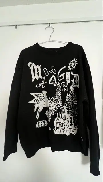 mahargrid 블랙 맨투맨 스웨터 한국 패션