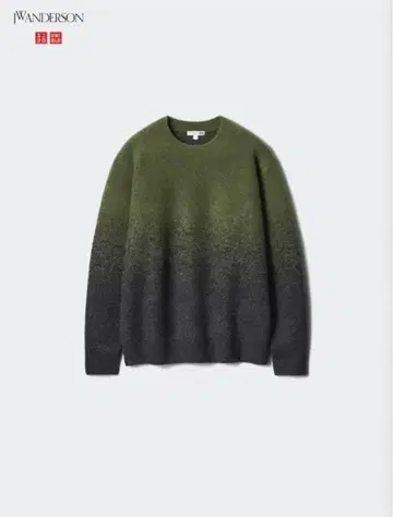 유니클로 JW 앤더슨 수플레얀 그라데이션 크루넥 스웨터