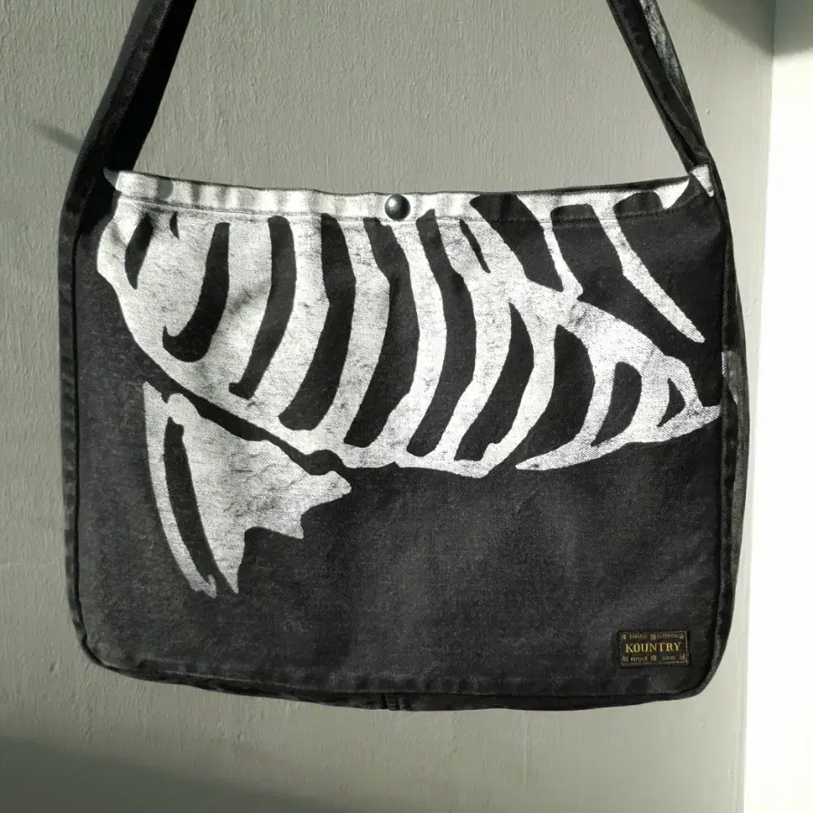 KAPITAL denim Bone Print Book Bag | Bunjang Global