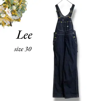 새상품급 Lee 오버롤 사이즈 30 다크 네이비 데님 4436