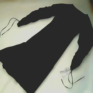 택 포함 새상품 VERSEAU 블랙 니트/천, 절개 원피스 06 F