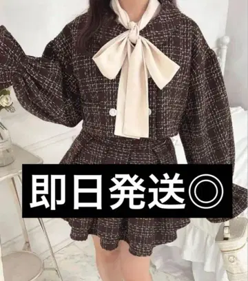 [ apres jour x Miridy ] 트위드 자켓 브라운