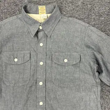 209 선데이 웍스 그레이 샴브레이 긴팔 워크 셔츠