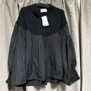 [ 미사용 새상품 ] 스콧 클럽 Vin 블랙 플리츠 디자인 긴팔 셔츠 2