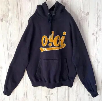 5252 BY OiOi 후드 맨투맨 네이비 풀오버 구제 의류