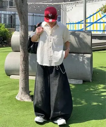 MandO (Antie Rosa)/워시드 와이드 벌룬 와이드 팬츠