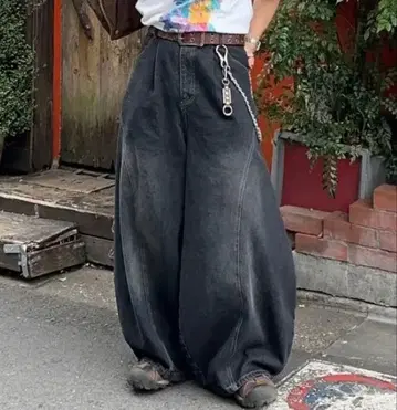MandO (Antie Rosa)/워시드 와이드 벌룬 와이드 팬츠