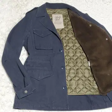 L 브리라 페르 일 구스토 밀리터리 자켓 라이너 포함 네이비