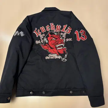 used 럭키13 점퍼 S 블랙 블루종 자켓