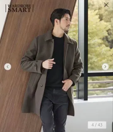 BEAUTY&YOUTH PE 멜톤 발라칼라 코트 DK.BROWN