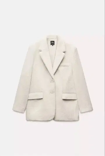 ZARA 인조 모피 블레이저