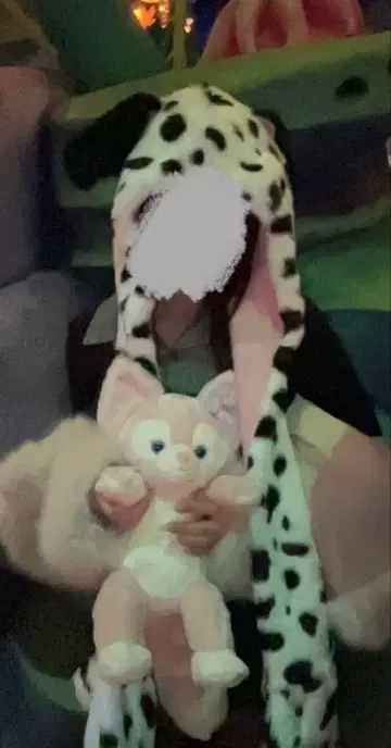 101마리 강아지 머플러 캡 디즈니 팬캡