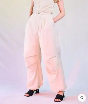 MAISON SPECIAL 볼륨 타프타 스노우 팬츠 36