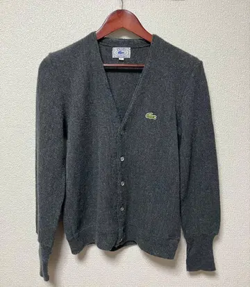 70s~80s LACOSTE 라코스테 아크릴 가디건 IZOD 파랑 악어