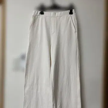 DOCIASEE 화이트 와이드 팬츠 허리밴딩