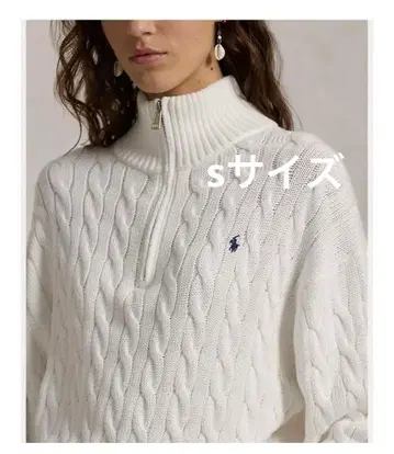 랄프 로렌 케이블 니트 울 캐시미어 스웨터