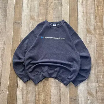 USA 구제 의류 프린트 기업계 맨투맨 트레이닝복 그레이 영문