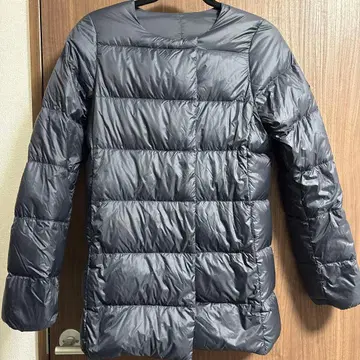 PYRENEX 네이비 다운 자켓 노카라