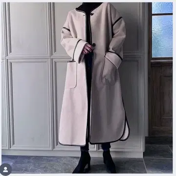 Kastane Gmouton piping coat light beige