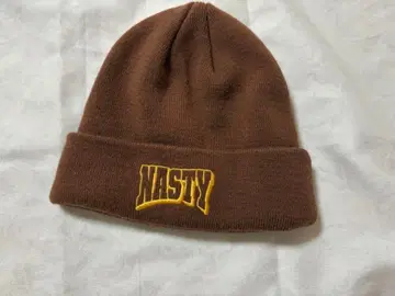 NASTY DOG 브라운 니트 모자