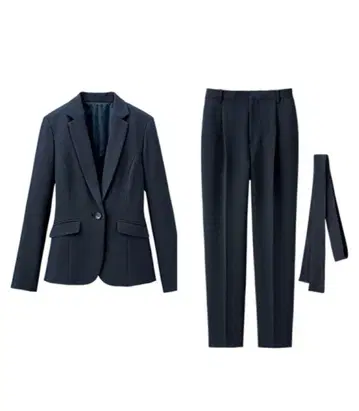 베이직 테이퍼드 팬츠 셋업 수트