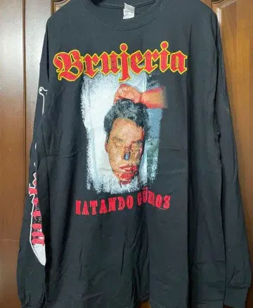 Brujeria 블랙 롱 슬리브 T셔츠