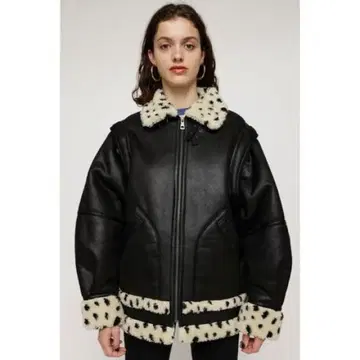 SLY 인조 모피 가죽 자켓