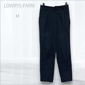 로리즈팜 블랙 테이퍼드 팬츠 슬랙스 M 블랙 캐주얼