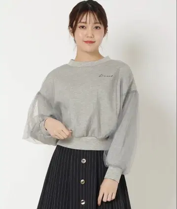 REDYAZEL 튤 레이어드 상의