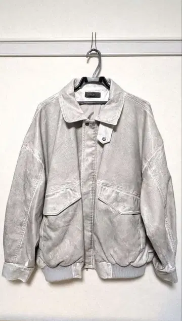 CLEL 하이 빈티지 디자인 인조 가죽 블루종